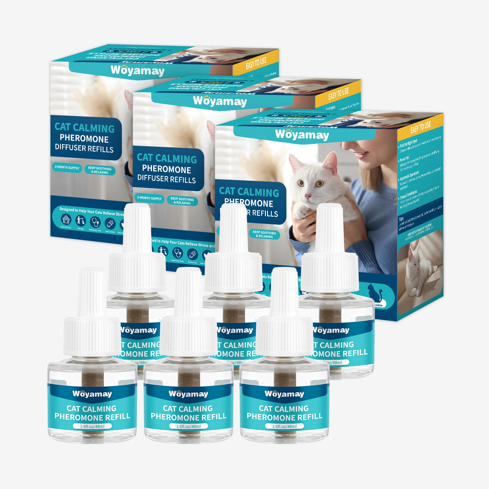 Calming Diffuser for Cats – Plug-In Stress Support Formula with