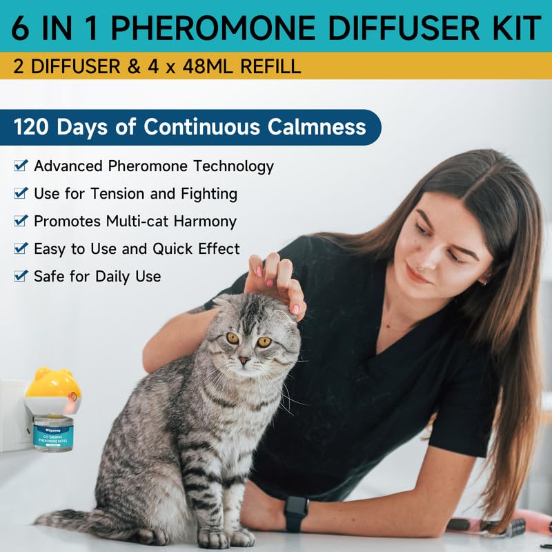 Calming Diffuser for Cats – Plug-In Stress Support Formula with Gentle ...